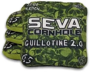 | Guillotine 2.0 Series | ACL Certified Bags | Premium Quality | Regulation Toss Bags | Dual-Speed | Durable & Weather Resistant | Set of 4 Bags