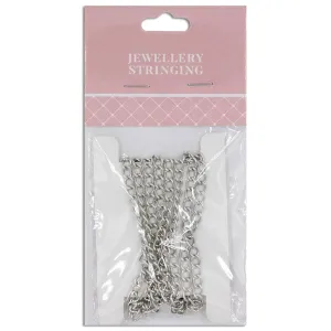 5x3mm Small Twisted Oval Link Chain, Dark Silver- 1m- Sullivans