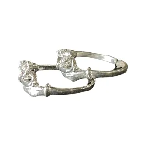 925 Sterling Silver CZ Toe-rings - Design #06
