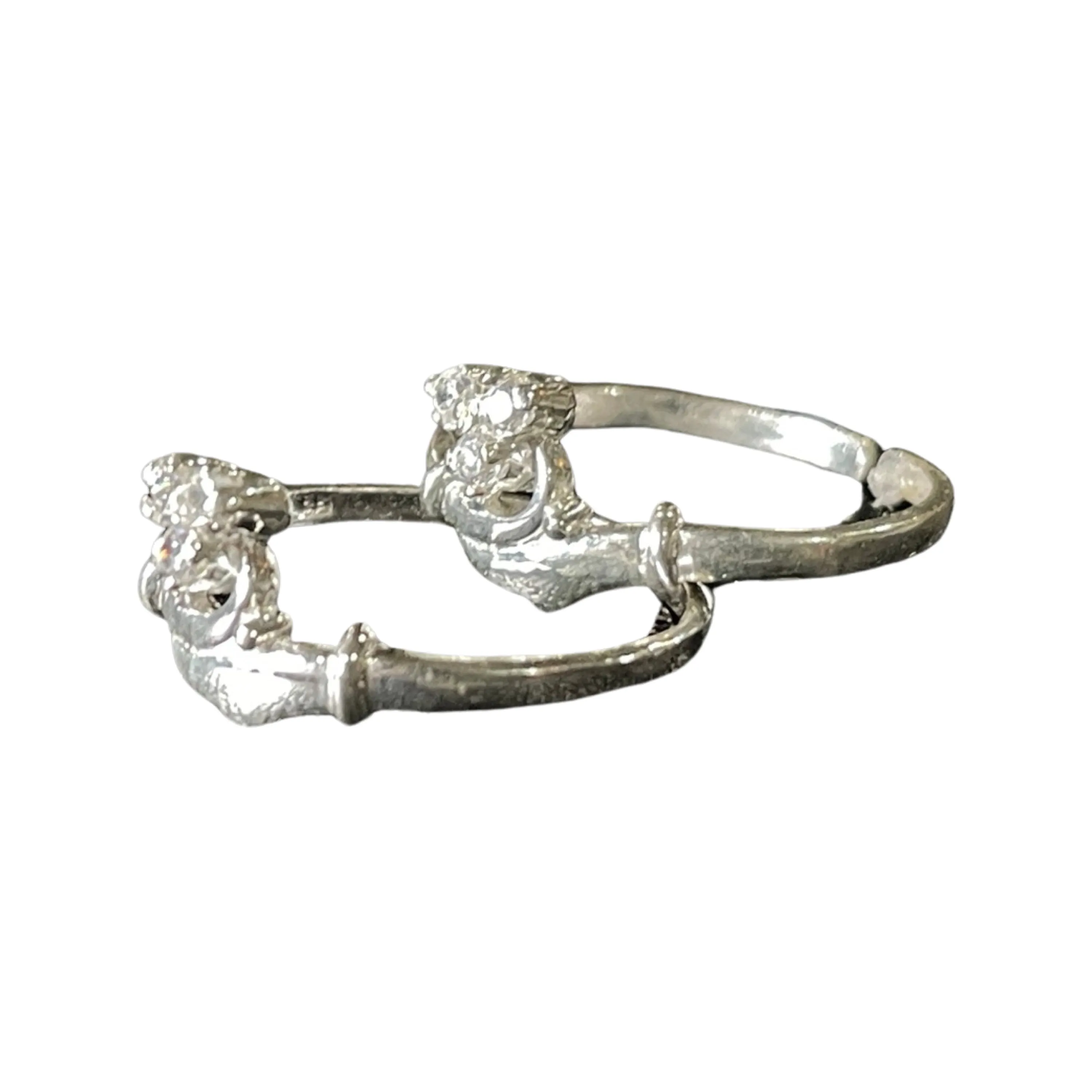 925 Sterling Silver CZ Toe-rings - Design #06