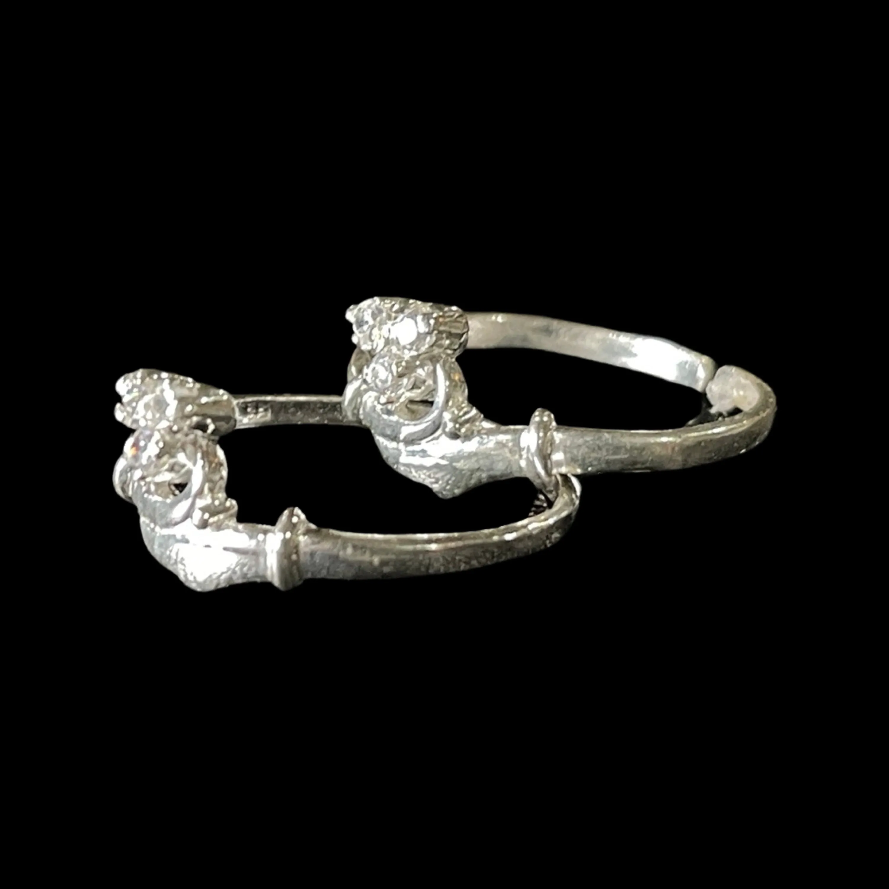 925 Sterling Silver CZ Toe-rings - Design #06