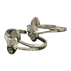 925 Sterling Silver CZ Toe-rings - Design #07
