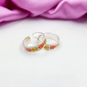 92.5 Sterling Silver Toe-Rings for Women
