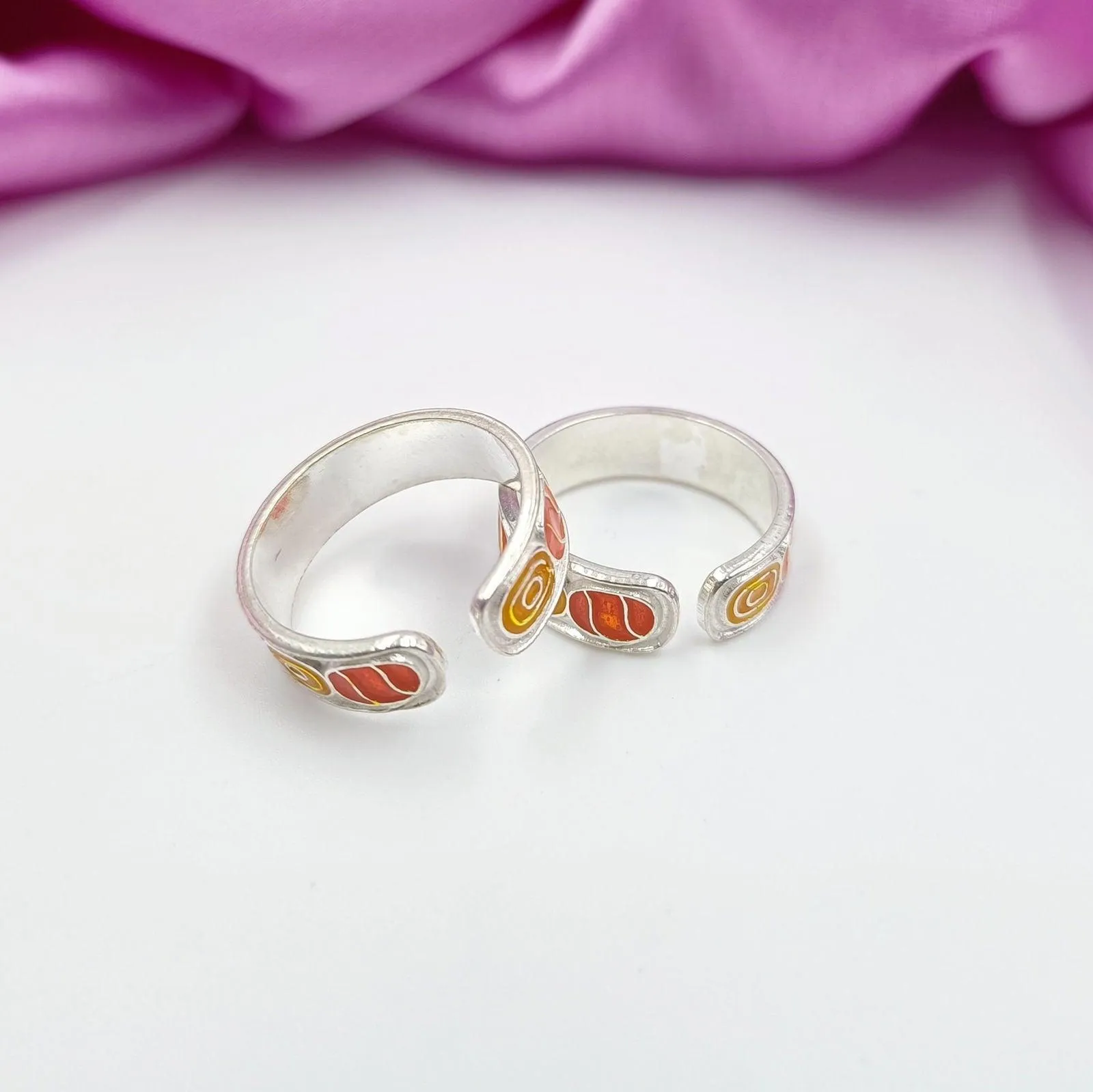 92.5 Sterling Silver Toe-Rings for Women