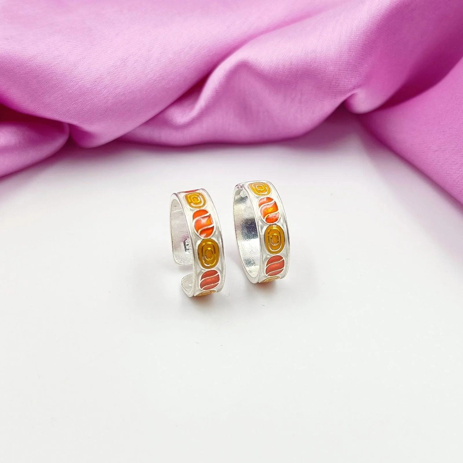 92.5 Sterling Silver Toe-Rings for Women