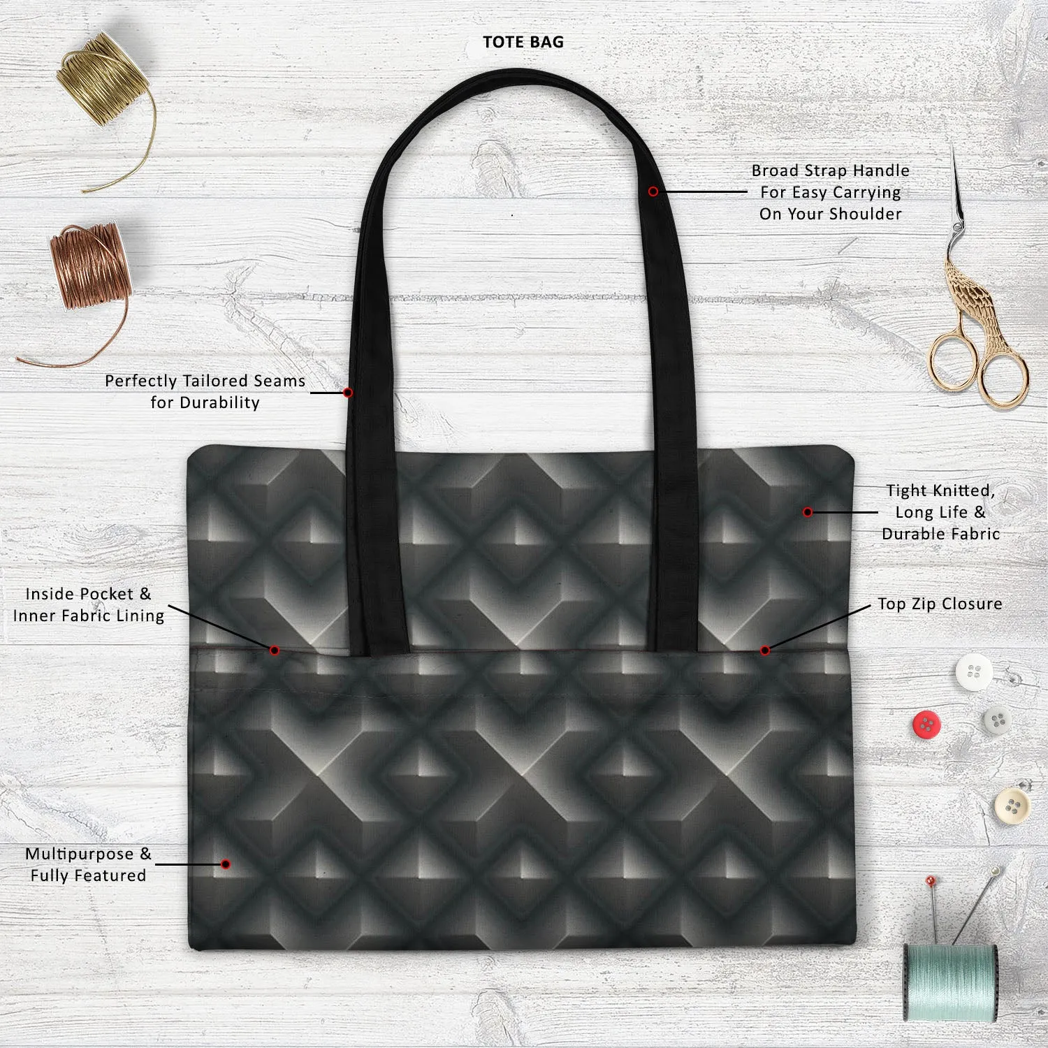 Abstract Art D41 Tote Bag Shoulder Purse | Multipurpose