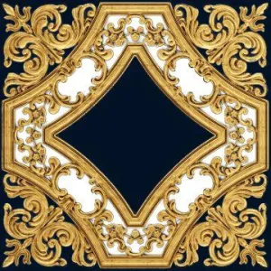 Baroque Gold & navy  GT233-4 70cm