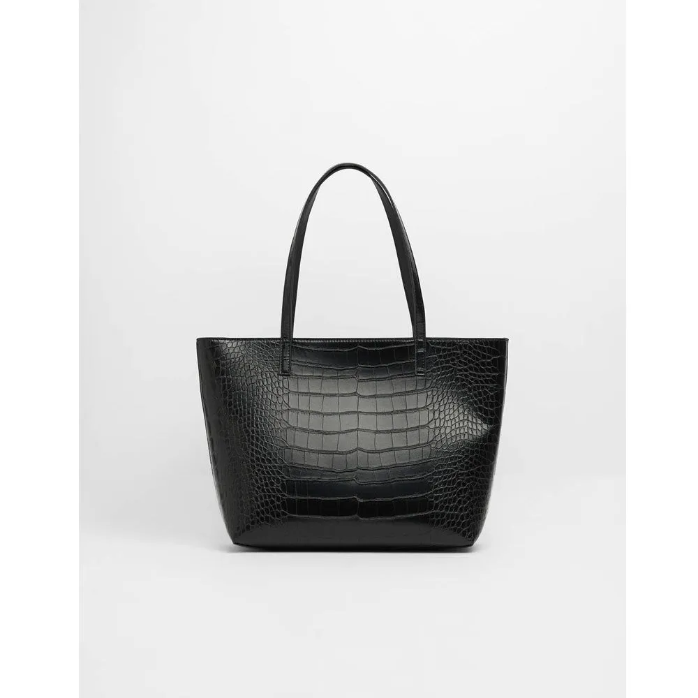 Bershka- Mock Croc Tote Bag