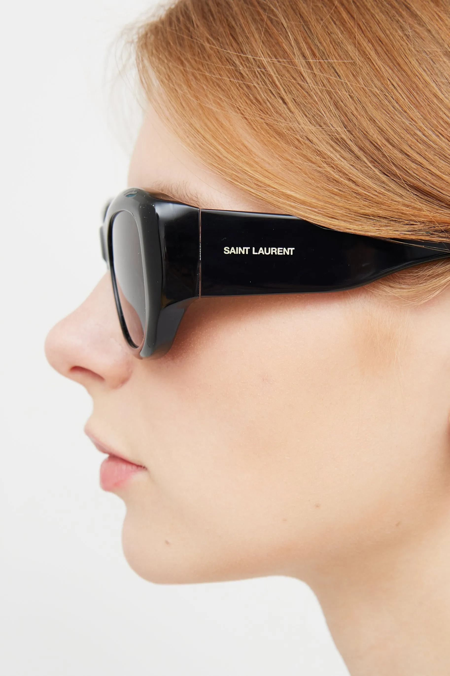 Black SL498 Rectangular Sunglasses