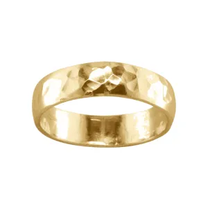 Bold Hammered - Gold Filled Big Toe Ring - TR03-H-XL GF
