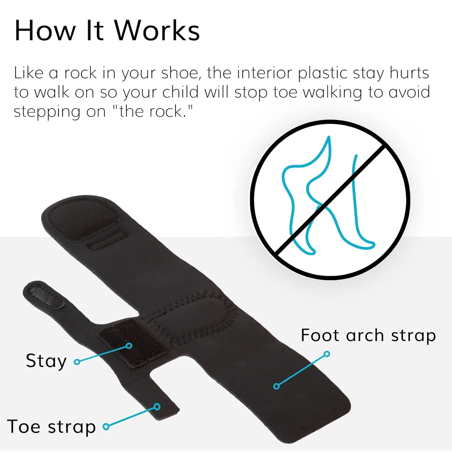 BraceAbility Toe Walking Braces for Kids - Patented Pediatric Foot Supports To Prevent Tip Toe Walking, Cerebral Palsy Equipment, Autism, ADHD, Aspergers, Youth Neurological Disorders (XS - Pair)
