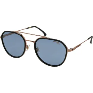 Carrera Unisex Sunglasses - Black Gold Copper Metal Frame Blue Sp Lens | 1028/GS 26S