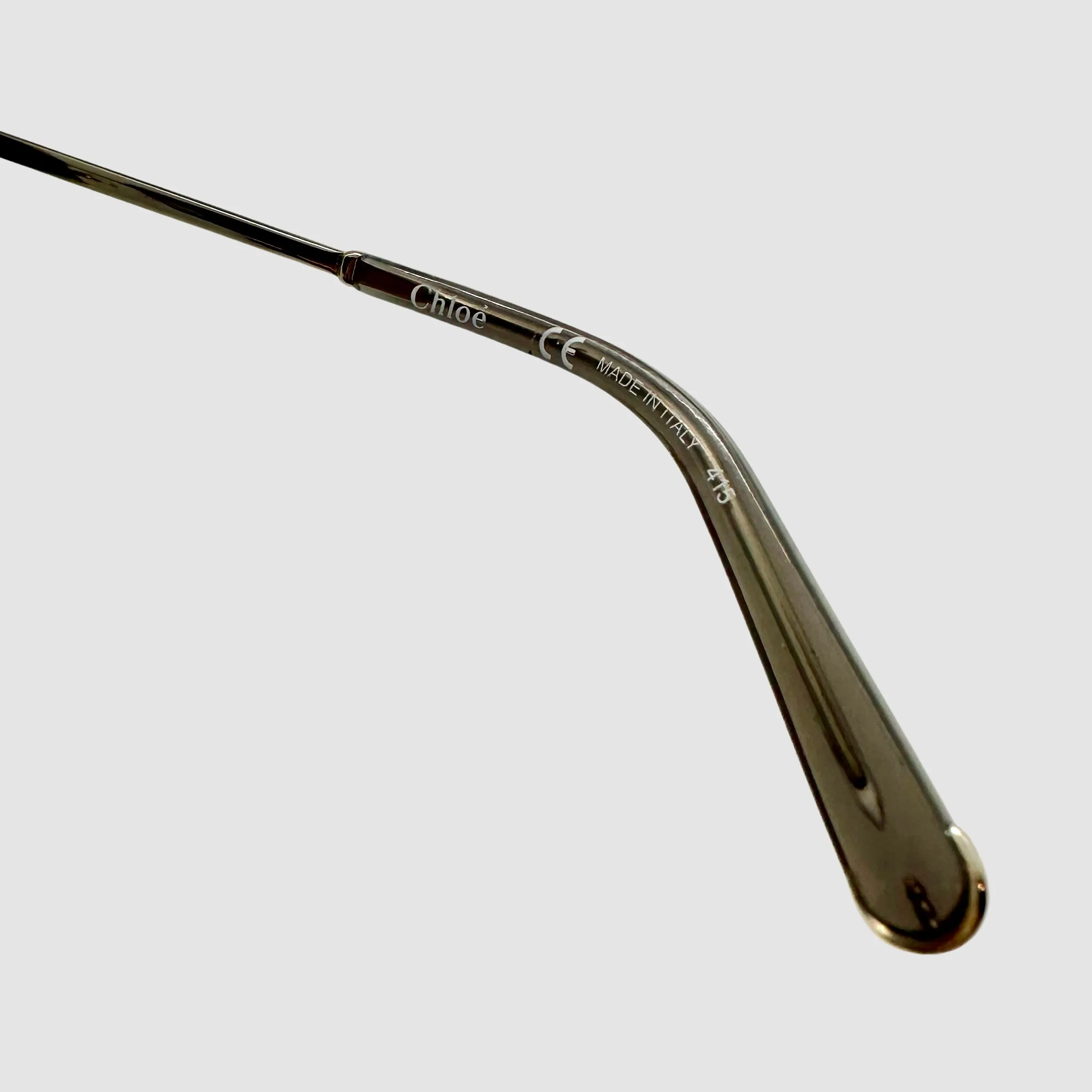 Chloé Oversized Sunglasses w/ Round Silver Wire Frames