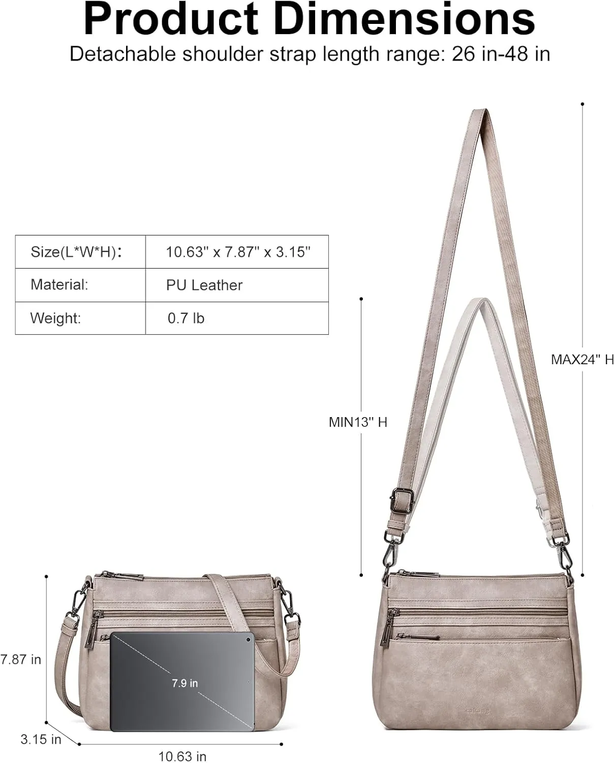 Crossbody Bags for Women Crossbody Purses Shoulder Bag Women's Cross body Handbags Adjustable Strap