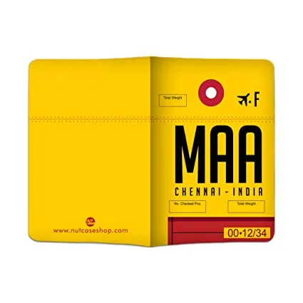 Designer Passport Cover - Chennai City