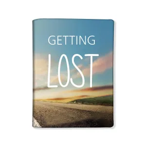 Designer Passport Cover - Getting Lost Blue