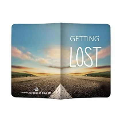Designer Passport Cover - Getting Lost Blue