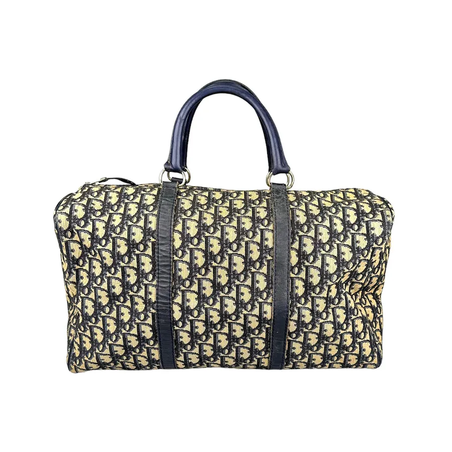 DIOR MONOGRAM CANVAS VINTAGE BOSTON DUFFLE BAG - CLASSIC 8102-E