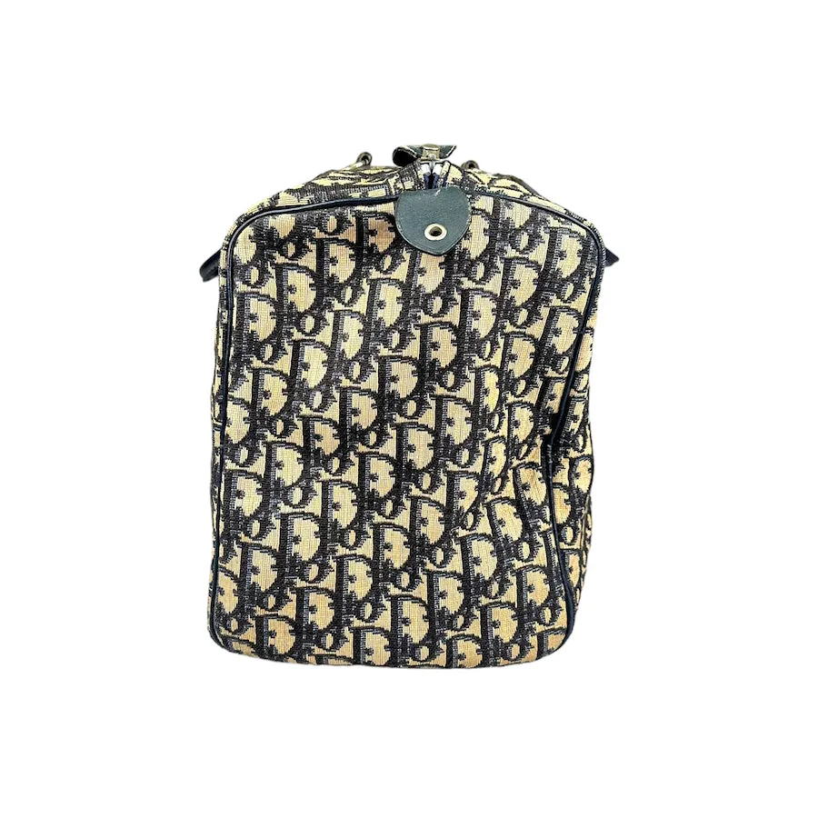 DIOR MONOGRAM CANVAS VINTAGE BOSTON DUFFLE BAG - CLASSIC 8102-E