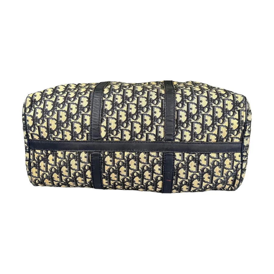 DIOR MONOGRAM CANVAS VINTAGE BOSTON DUFFLE BAG - CLASSIC 8102-E