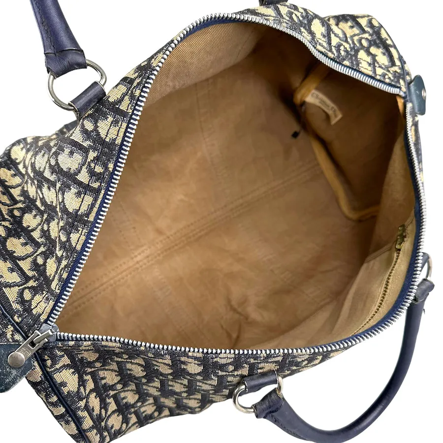 DIOR MONOGRAM CANVAS VINTAGE BOSTON DUFFLE BAG - CLASSIC 8102-E