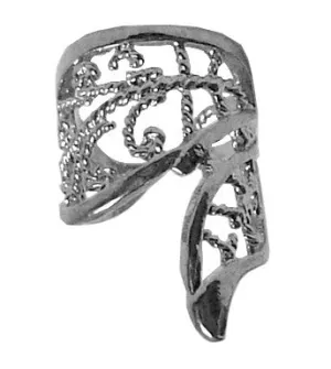 Ear Cuff Butterfly Wing - Silver