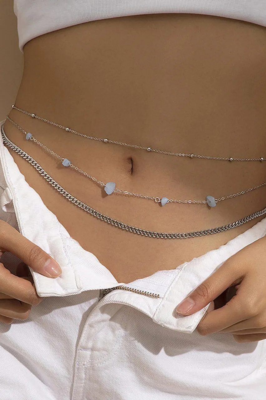 Faux Pearl Belly Chain
