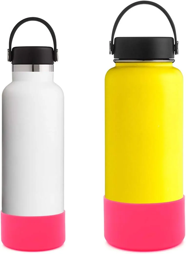 Flaskars Protective Silicone Boot for 12oz - 40 oz Hydroflask Water Bottles Anti-Slip Bottom Stanley Sleeve Cover Bumper