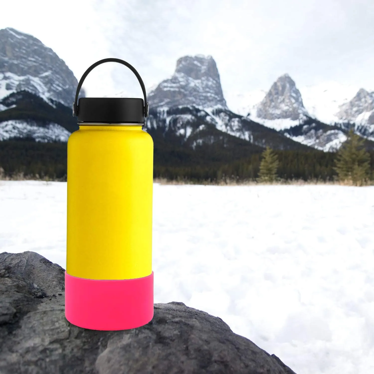 Flaskars Protective Silicone Boot for 12oz - 40 oz Hydroflask Water Bottles Anti-Slip Bottom Stanley Sleeve Cover Bumper