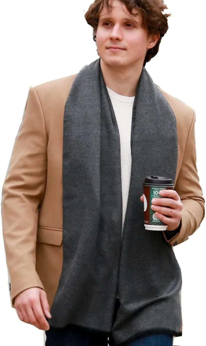 FULLRON Men Winter Scarf Soft Warm Long Cashmere Feel Scarves