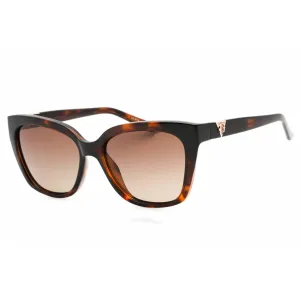 Guess Women's Sunglasses - Full Rim Dark Havana Plastic Rectangular, 55mm | GU7878 52H