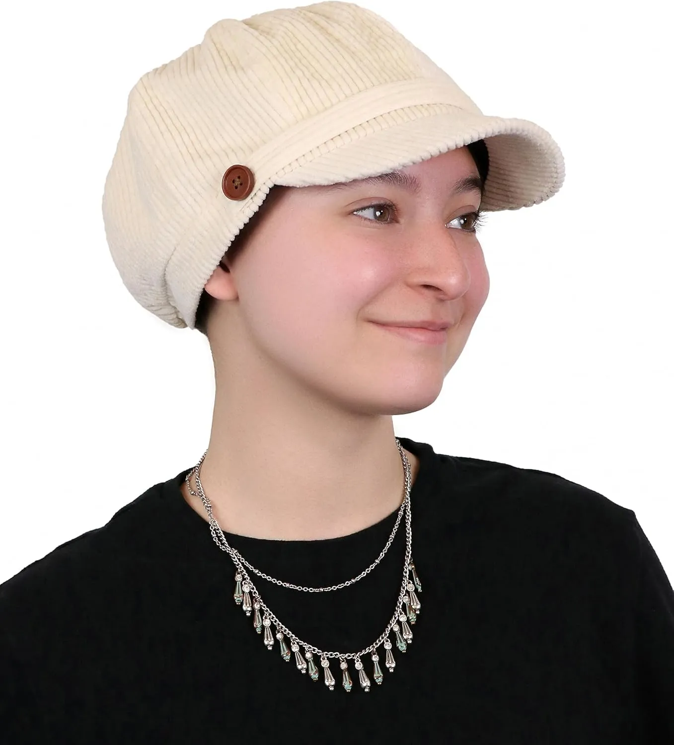 Hats Scarves & More Newsboy Cap for Women Cabbie Hat Cancer Headwear Chemo Head Coverings Brianna