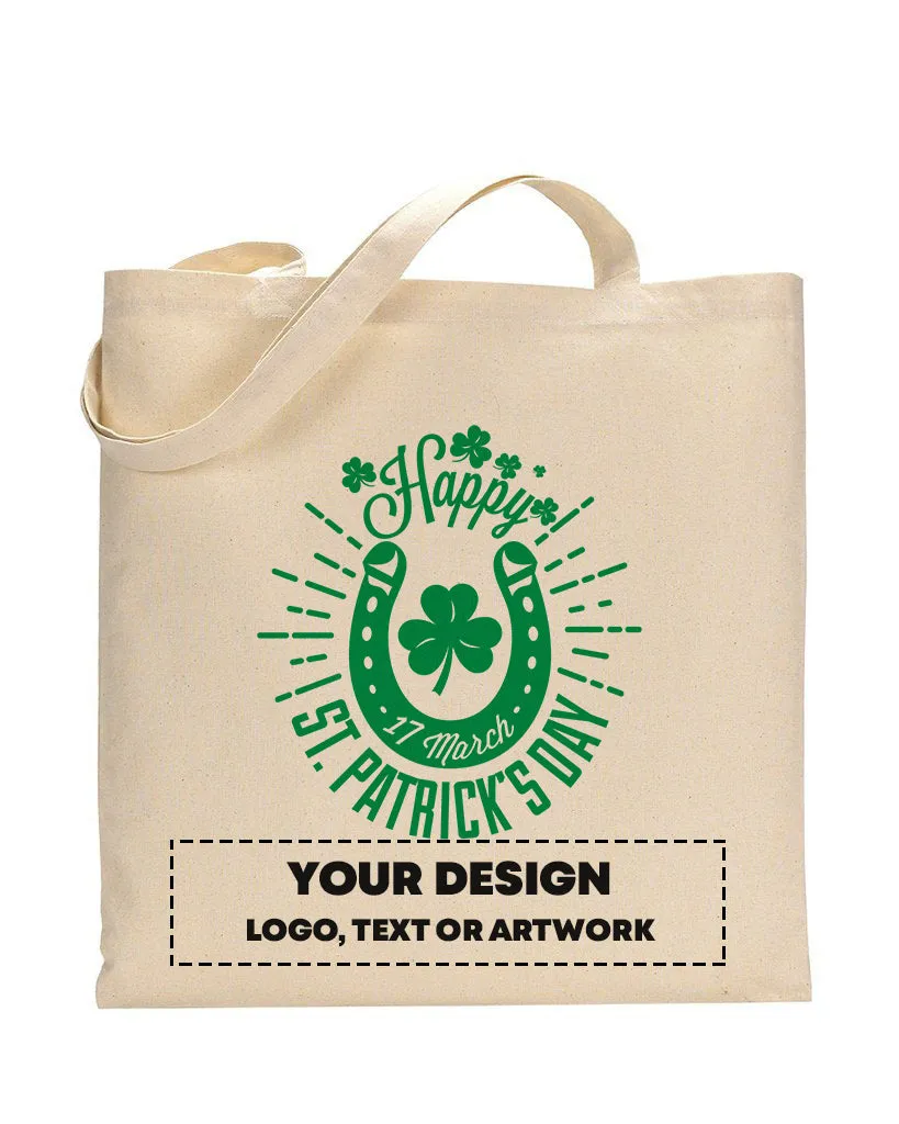Horseshoe Happy St Patrick's Day - St Patrick's Tote Bag
