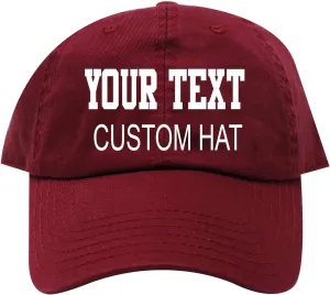 INK STITCH Customized Monogrammed Personalized Cotton Baseball Cap -Various Options