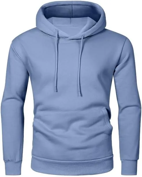 JMIERR Mens Casual Cotton Hooded Collar Drawstring Hoodies Pullover Sweatshirts Casual Long Sleeve Shirts