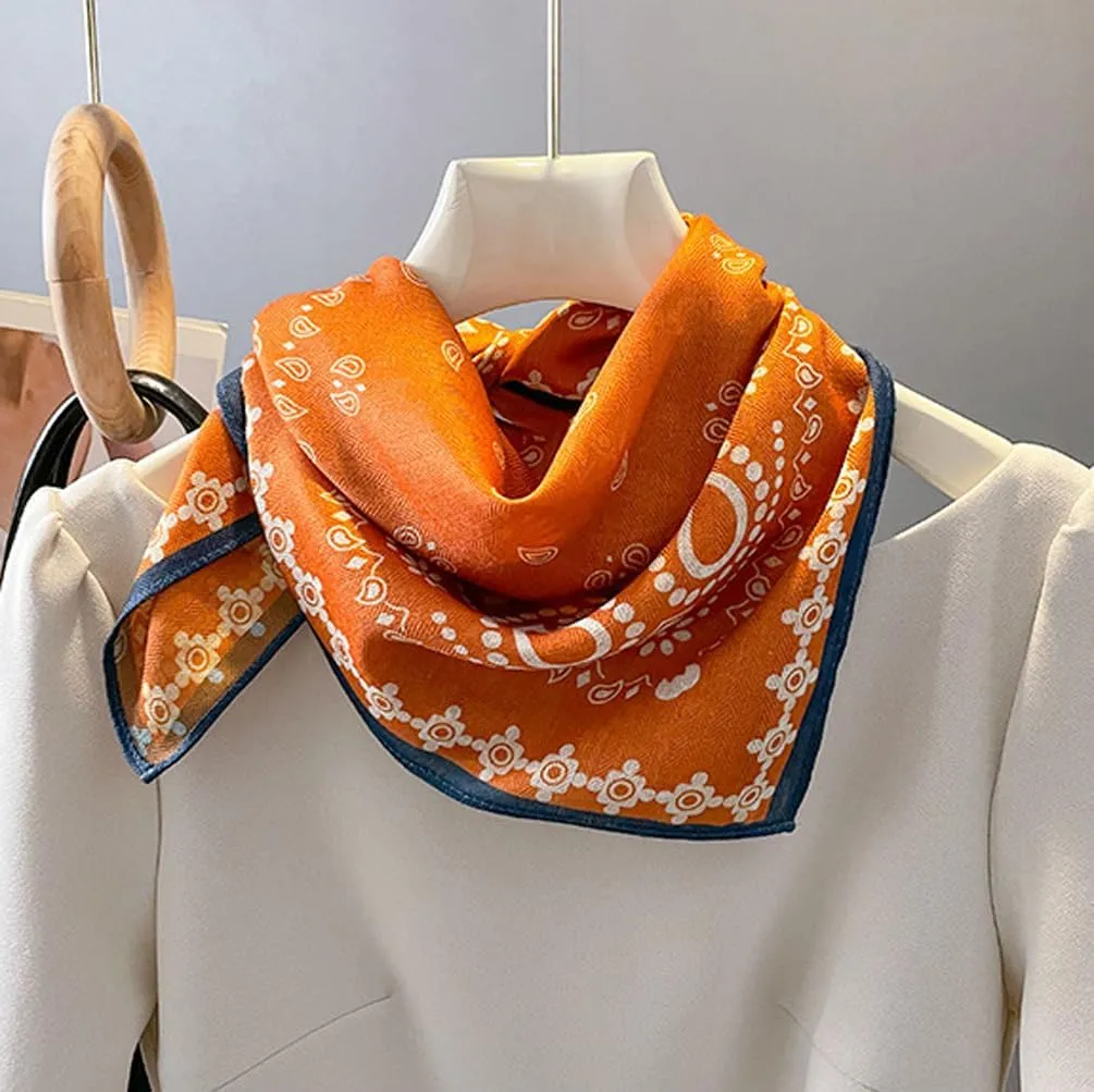K-Elewon Women Medium Square Scarf Head Scarf Neck Scarf Hair Scarf Head Sleeping Wraps Bandana Scarfs for Women