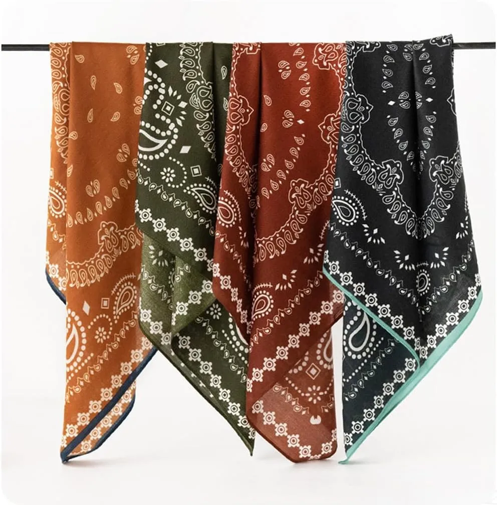 K-Elewon Women Medium Square Scarf Head Scarf Neck Scarf Hair Scarf Head Sleeping Wraps Bandana Scarfs for Women
