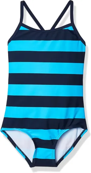 Kanu Surf Girls' Layla Beach Sport Banded 1 Piece Swimsuit