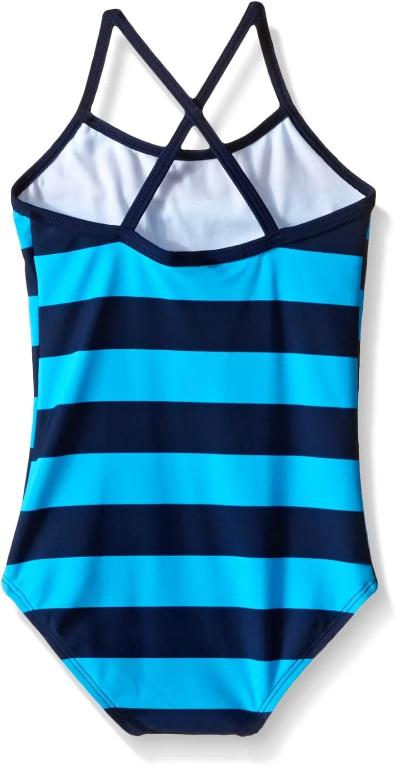 Kanu Surf Girls' Layla Beach Sport Banded 1 Piece Swimsuit