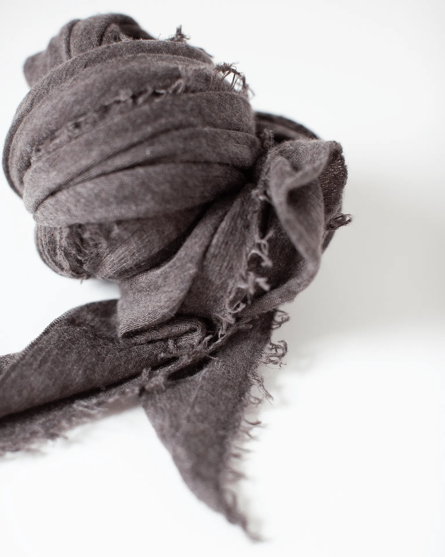 Love Cashmere Scarf in Brown Top