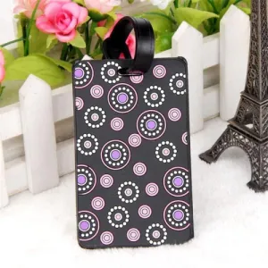Luggage Tag Suitcase Identifier for Travel - Circle Design