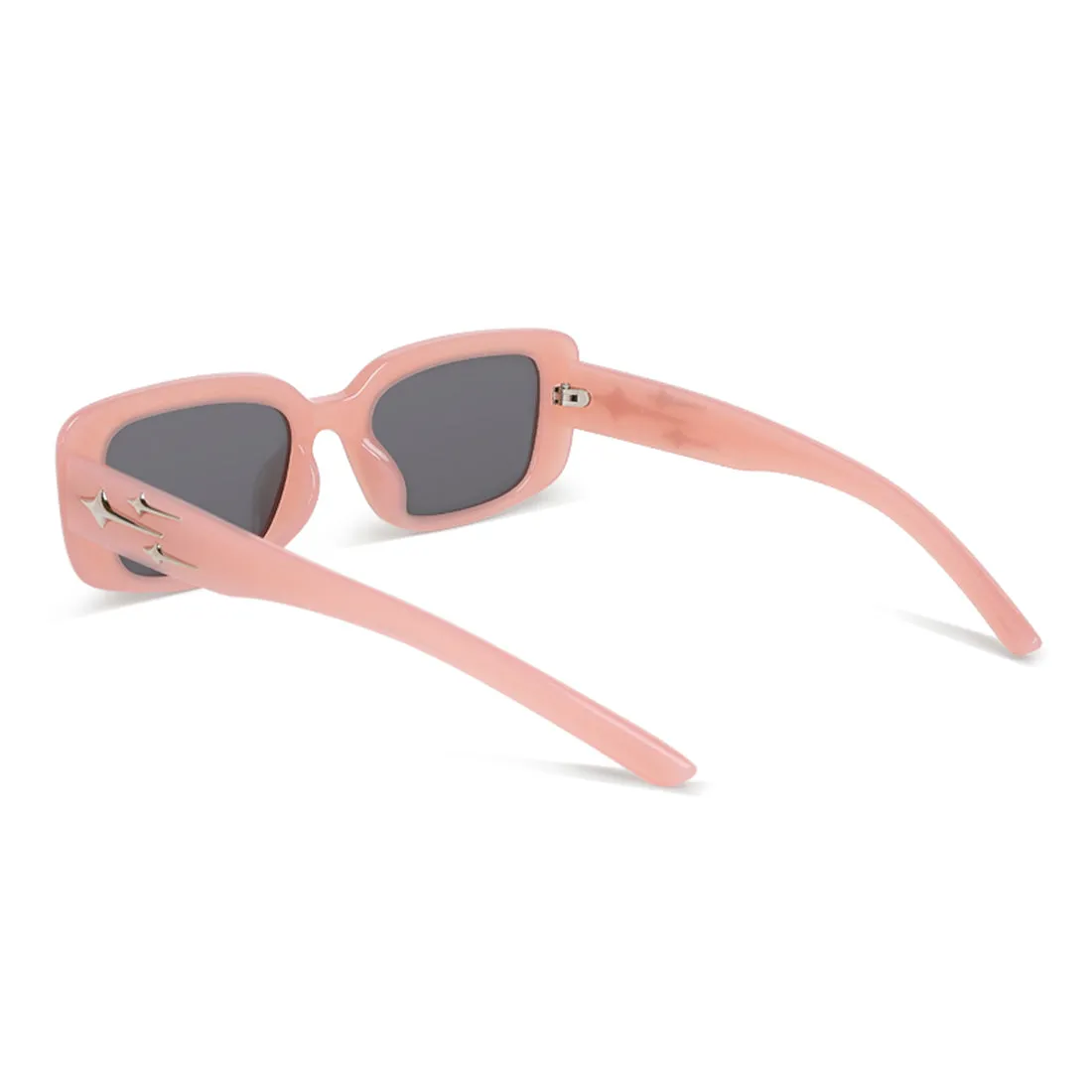 Metallic Stars Rectangular Sunglasses
