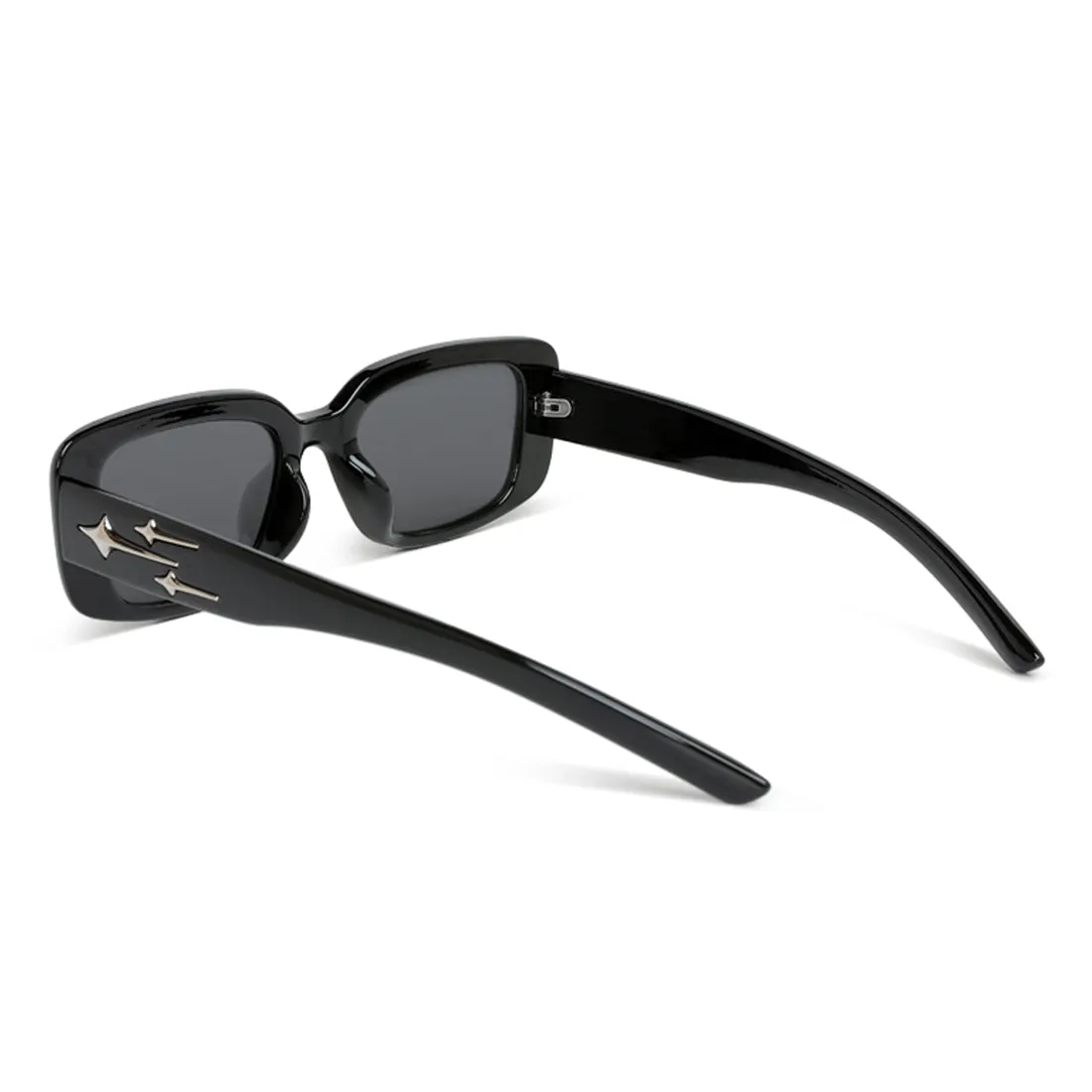 Metallic Stars Rectangular Sunglasses