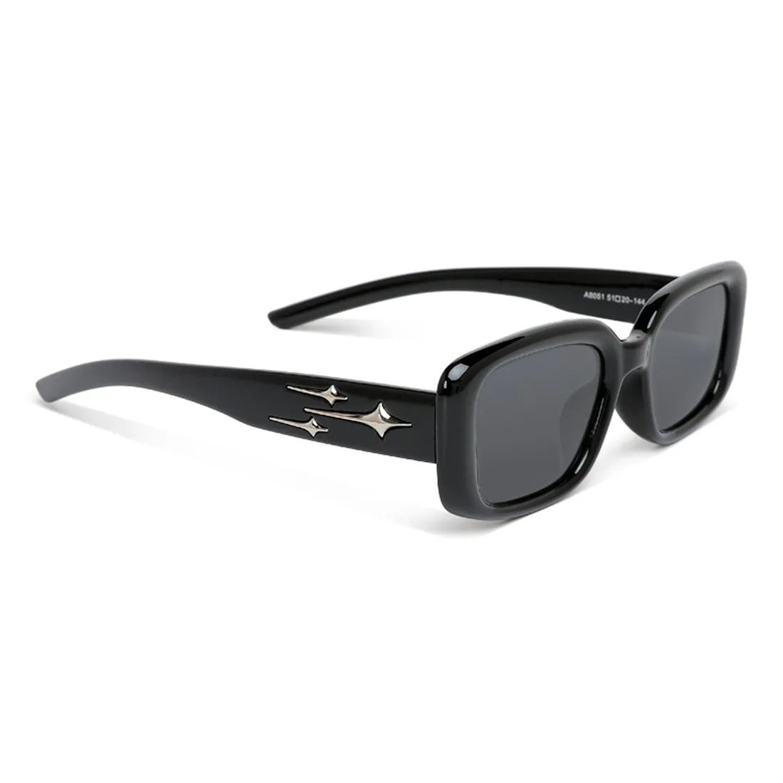 Metallic Stars Rectangular Sunglasses