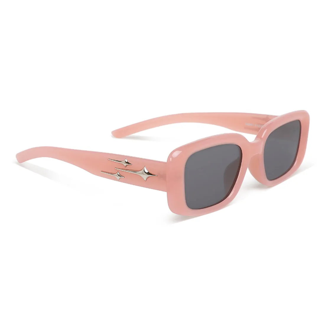 Metallic Stars Rectangular Sunglasses