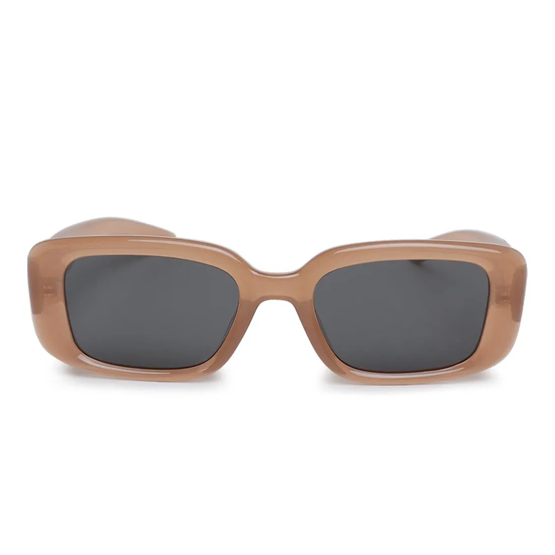 Metallic Stars Rectangular Sunglasses