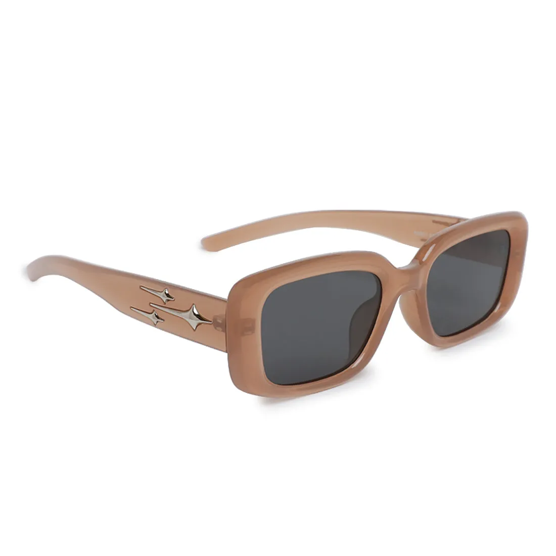 Metallic Stars Rectangular Sunglasses