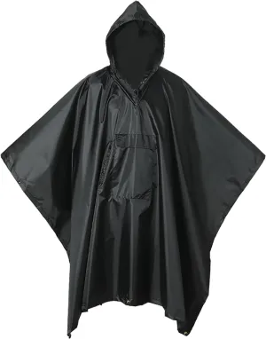 Military Poncho, Waterproof Camouflage Army Poncho, Multi Use Rip Stop Military Rain Poncho
