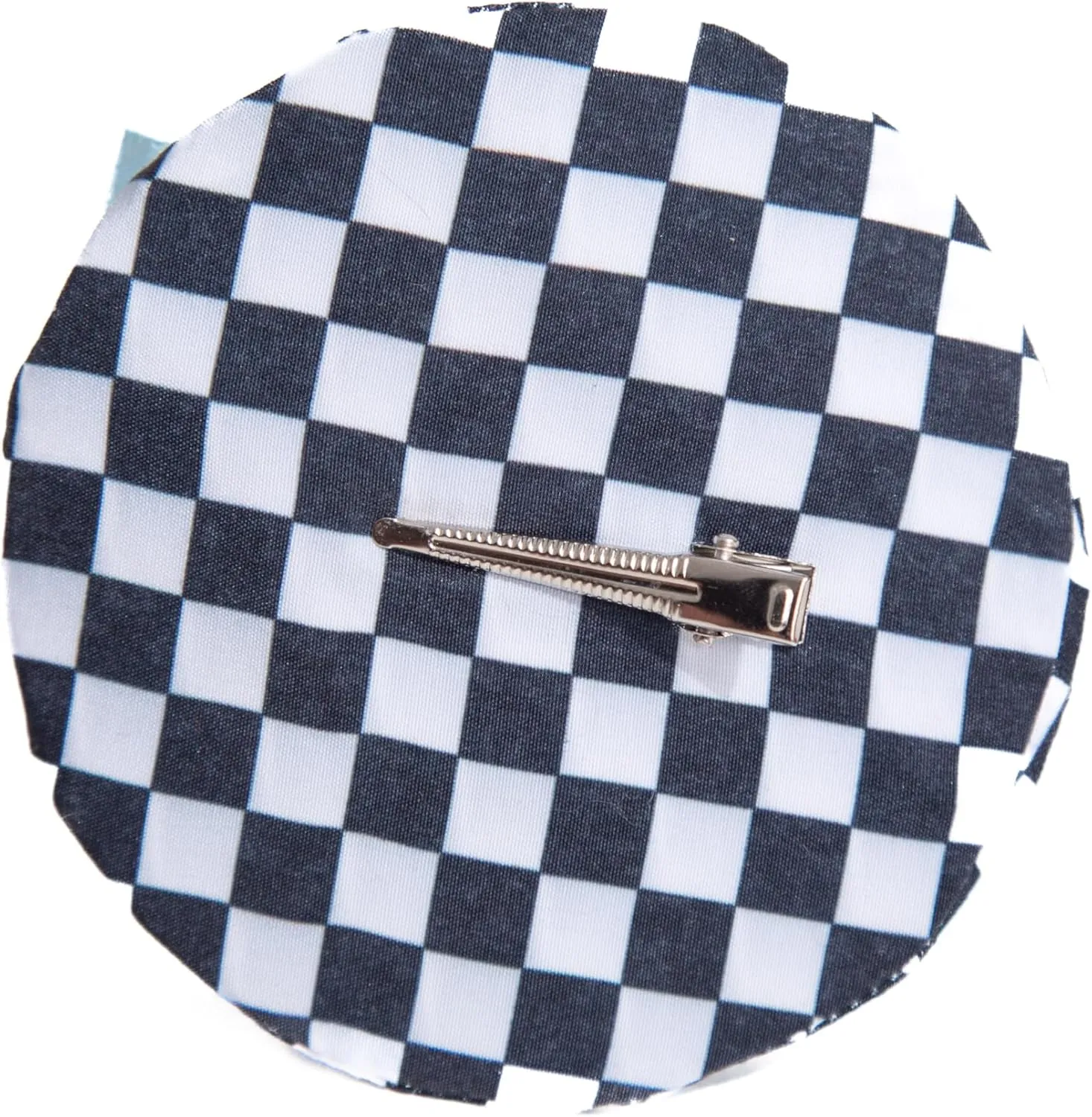 Mini Black White Patterned Hat with Clip - Womens Teens Adult - Cosplay Halloween Mardi Gras Costume Hat