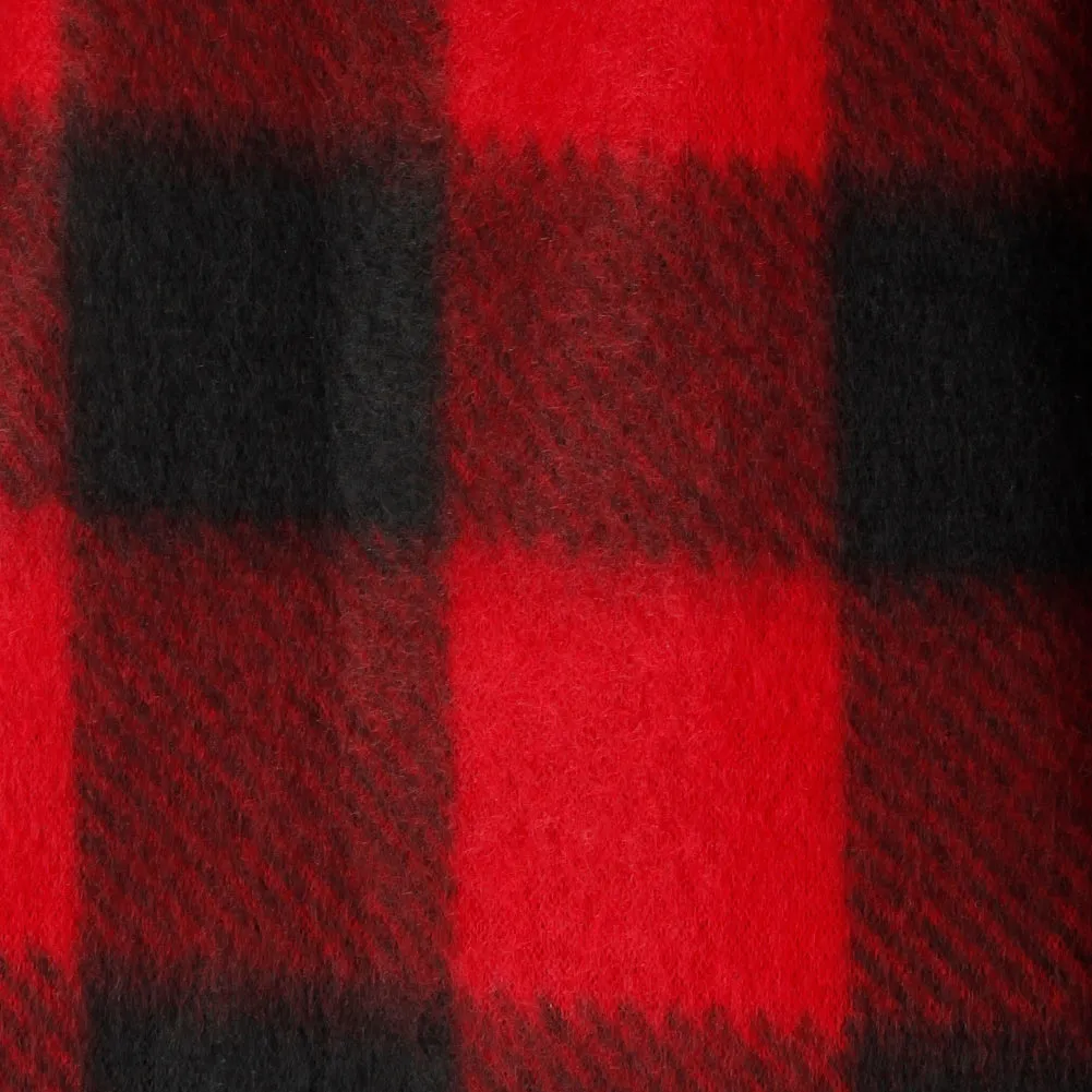 Minky Accessories Men's 2 Fleece Plaid Fringed Scarves